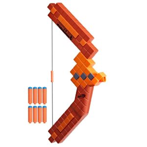 Nerf Minecraft Bow Dart Blaster, 8 Nerf N1 Darts