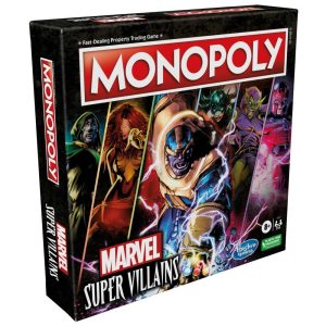 Monopoly: Marvel Super Villains Edition Board Game for Families and Kids Ages 8 and Up