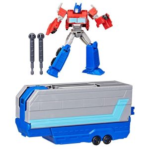Transformers EarthSpark Optimus Prime Battle Trailer Playset