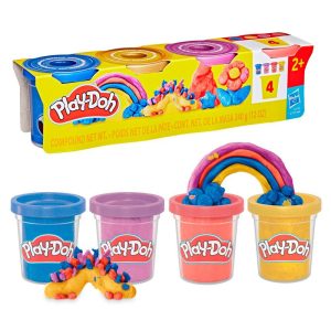 Play-Doh 4 Pack Metallic Shine Compound