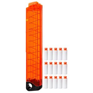 Nerf Pro Half-Length Dart Magazine, 15 Nerf Pro Half-Length Darts, 14+