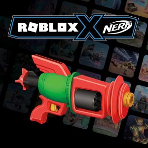 Nerf Roblox Build A Boat For Treasure: Spacelock Ray Blaster, Code to Redeem Exclusive Virtual Item, 8 Darts