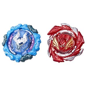 Beyblade Burst QuadDrive Salvage Valtryek Rashad V7 and Gilded Nemesis N7 Spinning Top Dual Pack -- Battling Game Top Toy