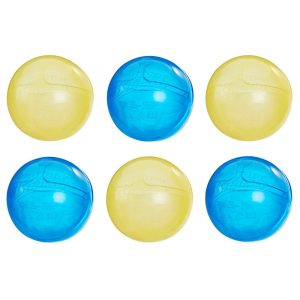 Nerf Super Soaker Hydro Balls 6-Pack, Reusable Water-Filled Balls