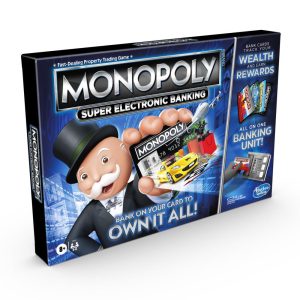 Monopoly Super Electronic Banking Family Board Game with Electronic Banking Unit