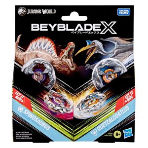 Beyblade X Jurassic World Collab Spinosaurus vs. Quetzalcoatlus Multipack Set