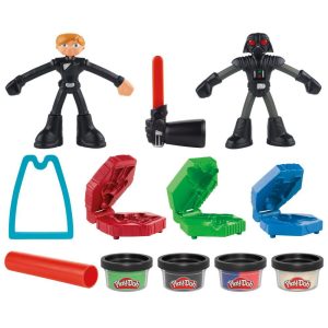 Play-Doh Star Wars Squish & Slice Lightsabers 4" Action Figure Set