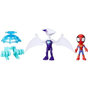 Marvel Spidey and His Amazing Friends Dino-Webs Ghostasaurus & Spidey Action Figures, Ages 3+