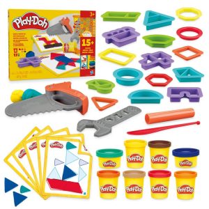 Play-Doh Build & Shape Playset, 20 Pieces, Arts & Crafts for Kids 3+