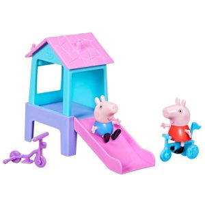 Peppa Pig Toys Peppa’s Park Fun Playset with 2 Figures, Preschool Toys for Kids 3+