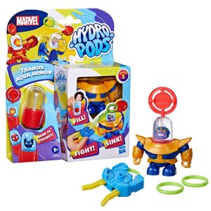 Hydro Pods Marvel Thanos Aqua Armor, Thanos Mech Suit, Water Activated Battle Toy
