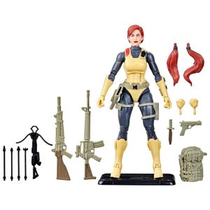 G.I. Joe Classified Series Retro Cardback, Scarlett, 6” Action Figure with 17 Accessories
