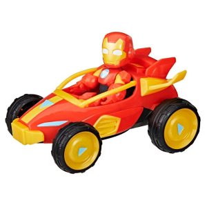 Marvel Iron Man and his Awesome Friends Iron Racer Action Figure & Toy Vehicle