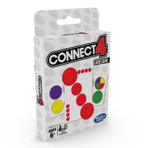 Connect 4 Card Game for Kids, Strategy Game, Travel Games for Kids, Gifts for Kids, 4-in-a-Row Game