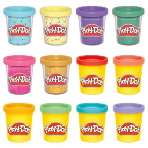 Play-Doh 12 Pack Assorted Celebration Compound Arts and Crafts Toys