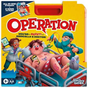 Operation Electronic Board Game with All-in-One Carrying Case