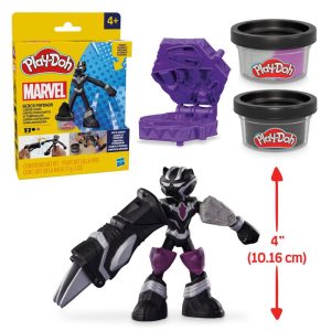 Play-Doh Marvel Black Panther Cutting Claws Action Figure Super Hero Toy for Kids 4+