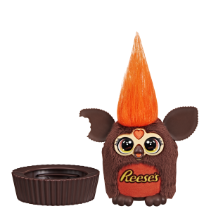 Furby Furblets REESE'S Peanut Butter Cup 3" Mini Electronic Plush Toy for Kids 6+
