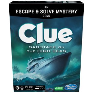 Clue Board Game Sabotage on the High Seas, Clue Escape Room Game, Cooperative Family Game