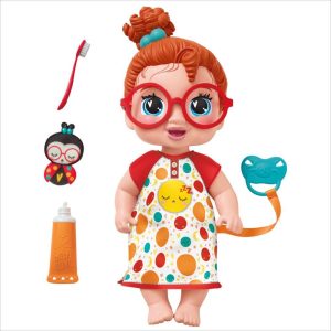 Baby Alive Lil Dreamer Dottie Doodle Red Hair Baby Doll Sleepover Toy for Girls & Boys 3+