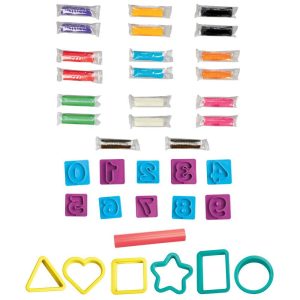 Play-Doh Numbers and Shapes Playset with 17 Tools, Kids Arts and Crafts Toys, 3+