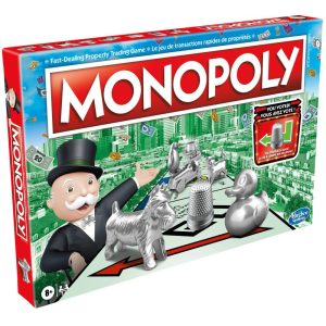 Monopoly Board Game for Ages 8+, For 2-6 Players, Includes 8 Tokens (Tokens May Vary)