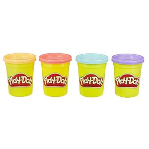 Play-Doh 4-Pack of Sweet Colors Modeling Compound, Play-Doh 4 oz Cans, Kids Toys